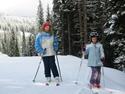 cousins on the slope: Katie and Pearl II